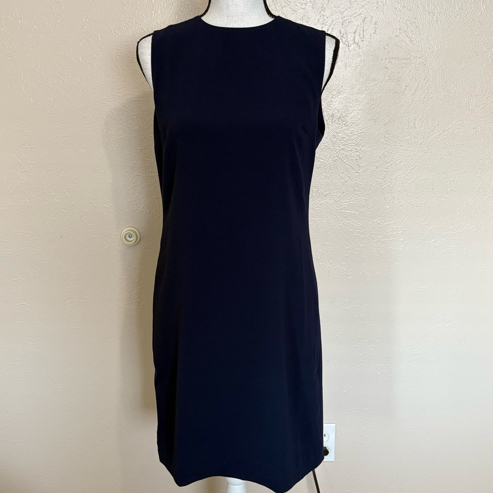 NWT Quince Navy Blue Sleeveless Mini Dress Women’s Size Small - Picture 2 of 9